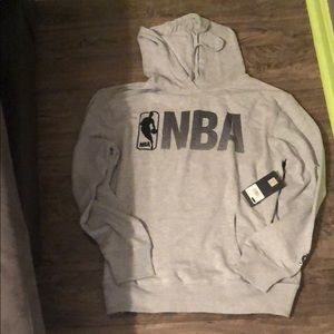 Men’s NBA grey hoodie brand new w/ tags size L